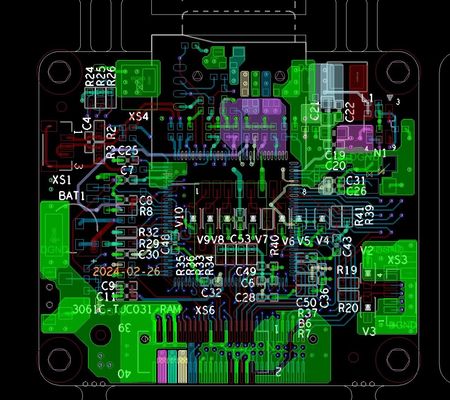 Placa de circuito impreso de múltiples capas con núcleo de 0,03 mm y taladro de 0,15 mm